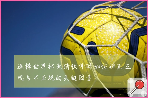 选择世界杯竞猜软件时如何辨别正规与不正规的关键因素